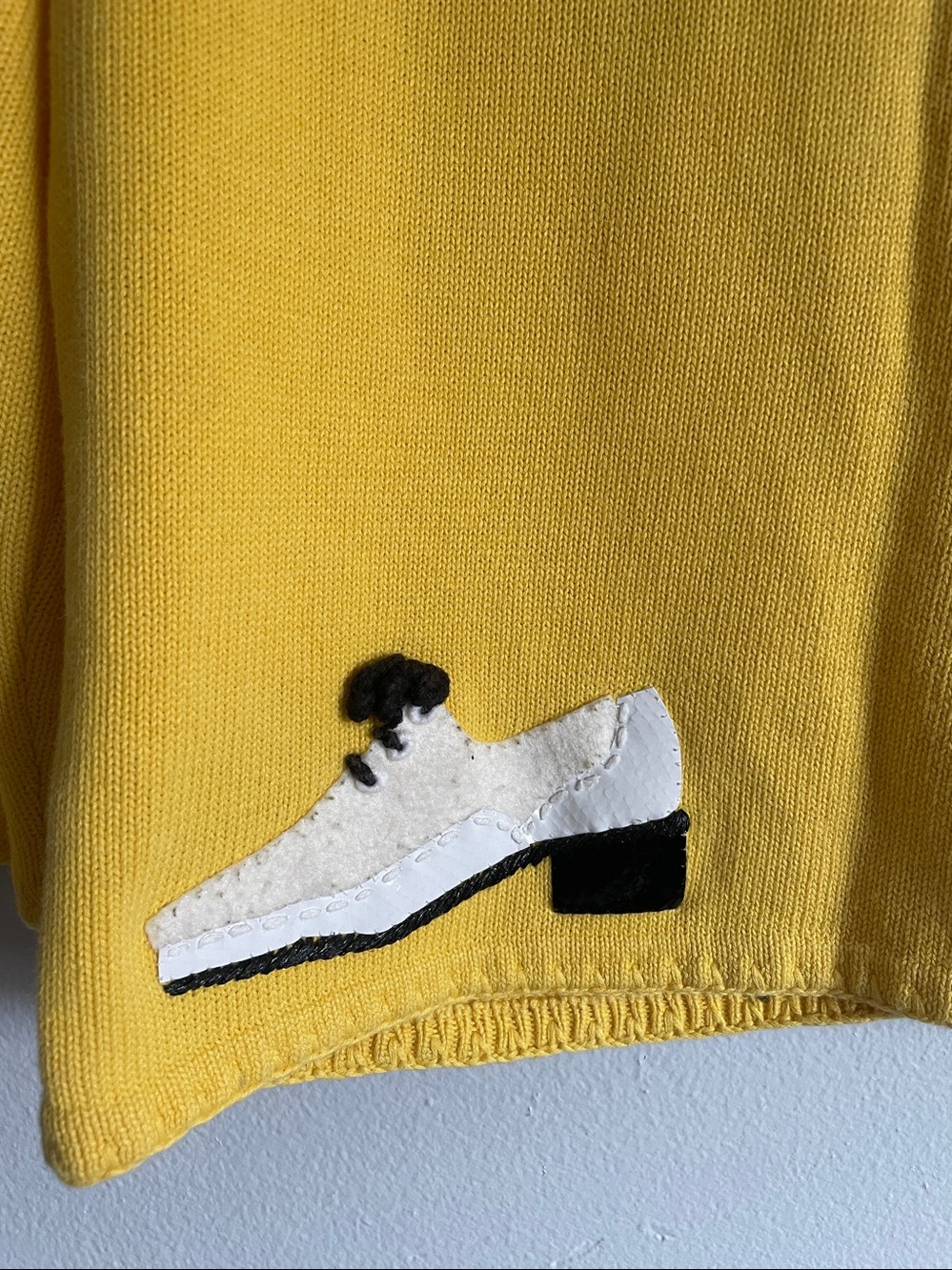 Michael Simon Vintage Yellow Cardigan Sweater Size M - Picture 8 of 10